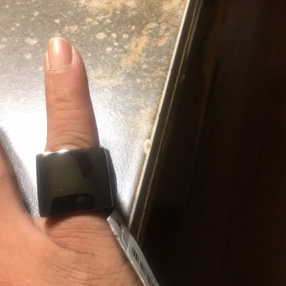 Black cube ring